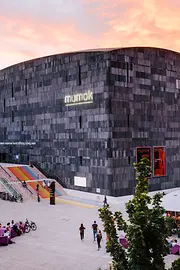 mumok, Museum of Modern Art, exterior shot, MuseumsQuartier 