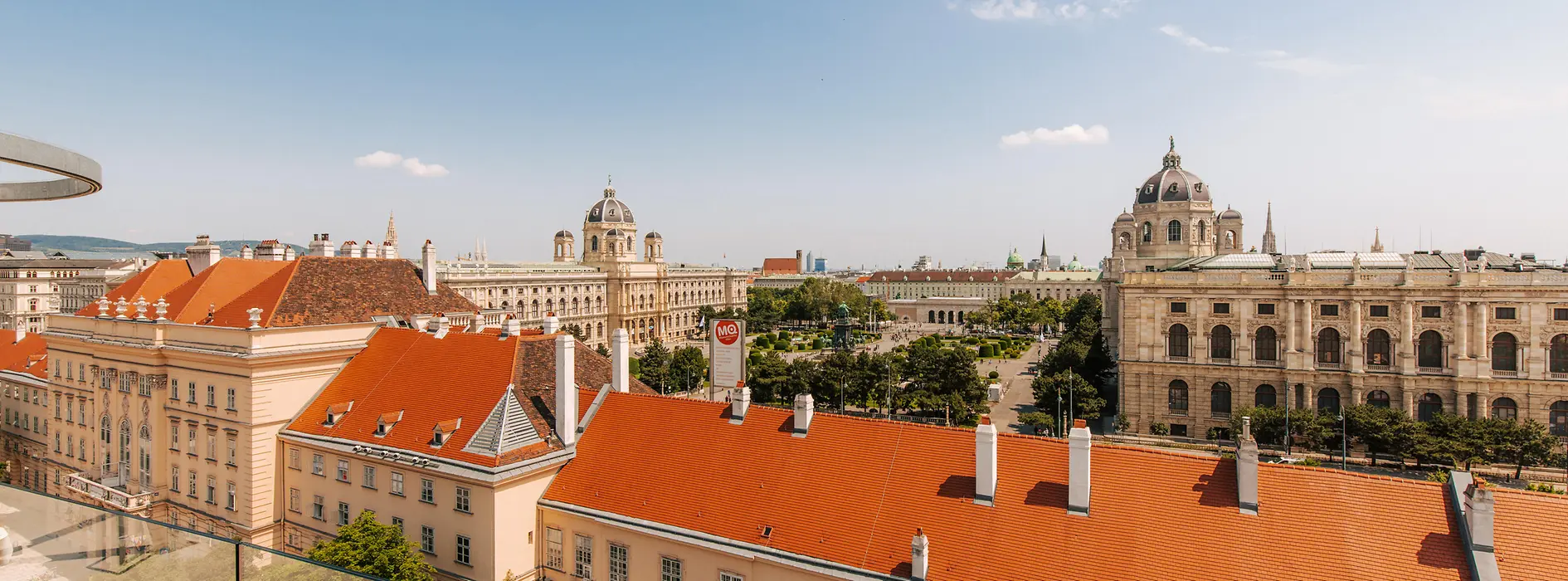 Panorama view over the Museums Quartier