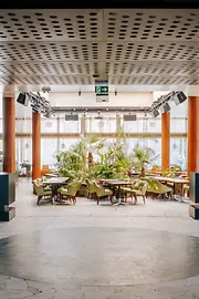 Dancefloor in a disco