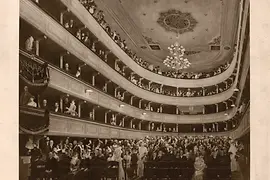 Photograph of the auditorium of the Vienna Burgtheater from 1888
