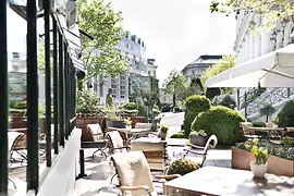 Dining garden at Palais Coburg