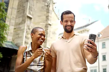 Adia with a friend in Vienna