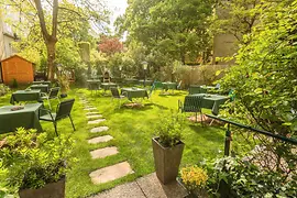 Garden garden of the Gartencafès restaurant 