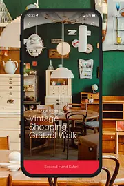 ivie Sujet mit Text: Vintage Shopping Grätzel Walk