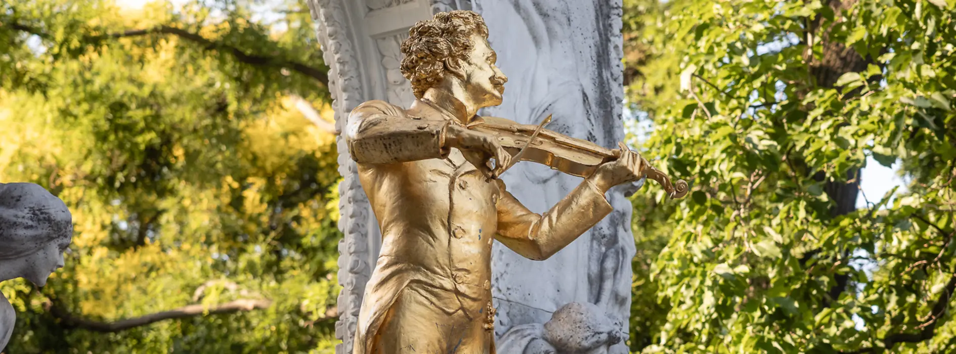 Johann Strauss monument in the Stadtpark