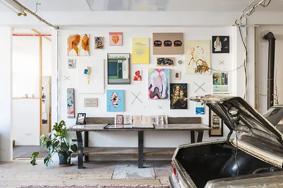 Gallery rooms of Kunst ab Hinterhof (which means art from the backyard)