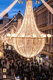 Christmas illuminations at Wiener Graben