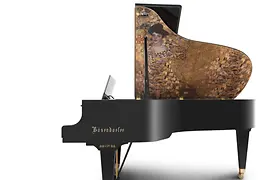 Bösendorfer special model with Gustav Klimt's "Golden Adele" on the inside of the lid