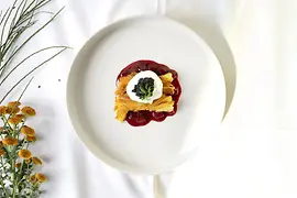 Vegan food on a plate